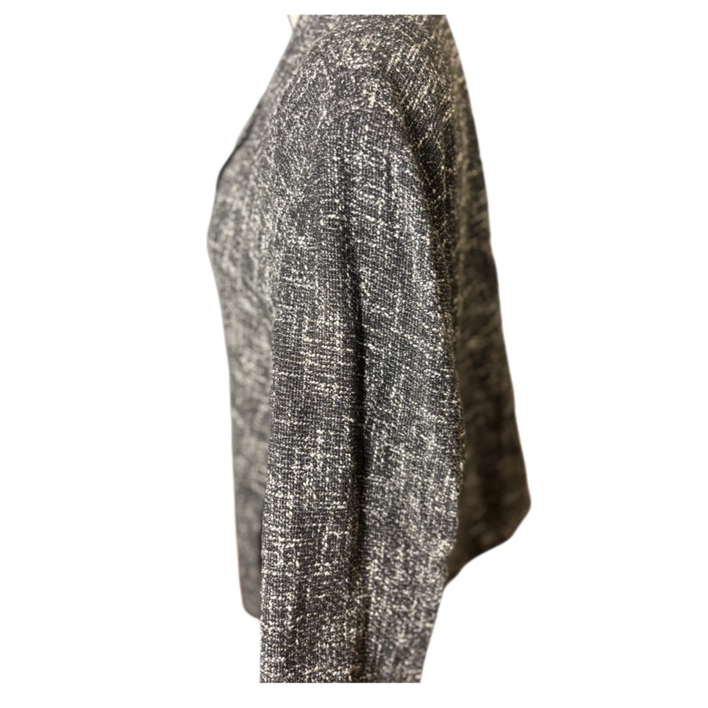 ✨NWT Talbots Black & White Tweed Blazer with Grosgrain Trim - Classic Chic!✨ - Picture 8 of 15